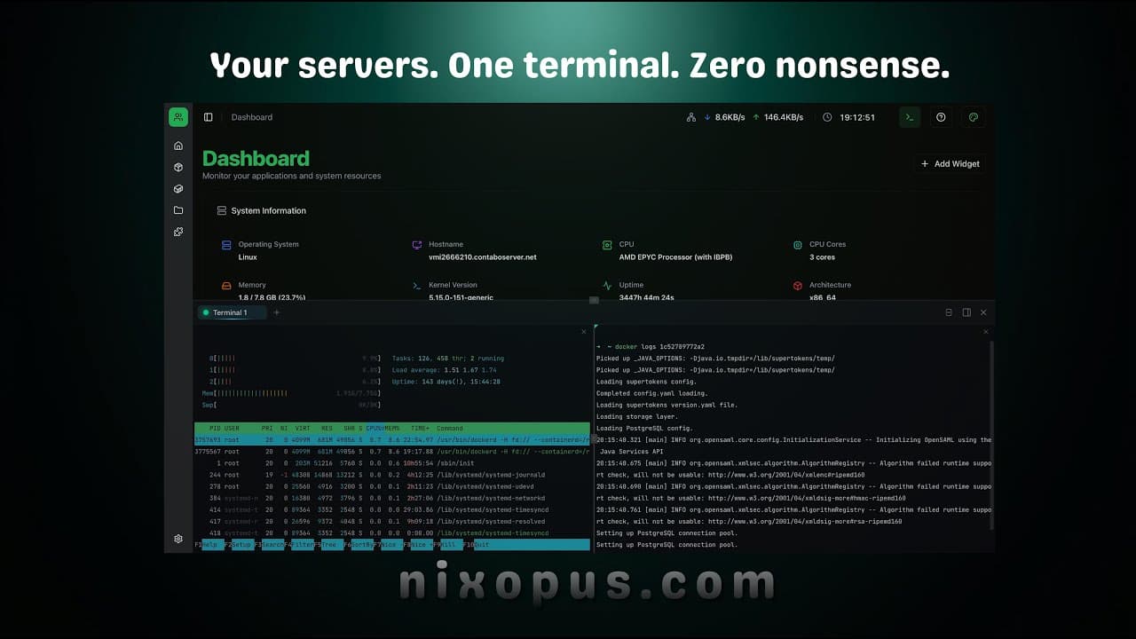 Nixopus Terminal Video
